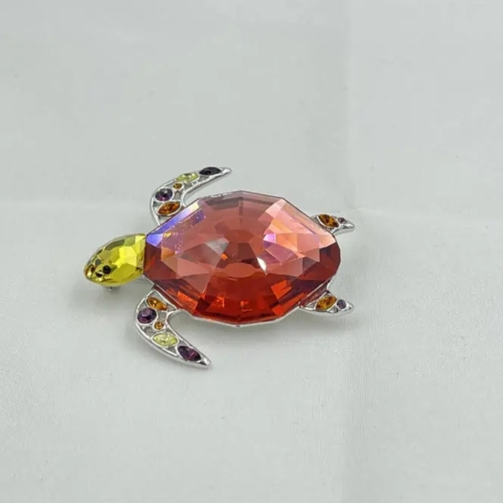 Colorful Turtle Brooch